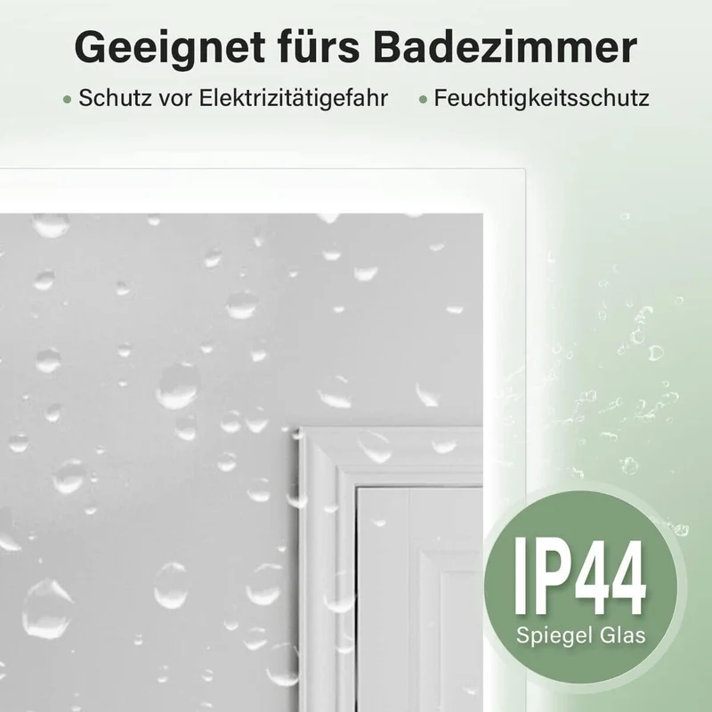 SONNI Badspiegel mit Beleuchtung Rund 3 Lichtfarbe einstellbar Beschlagfrei Runder Wandspiegel mit Touch für Badezimmer Lichtspiegel Warmweißes/Kaltweiße/Neutralweiß