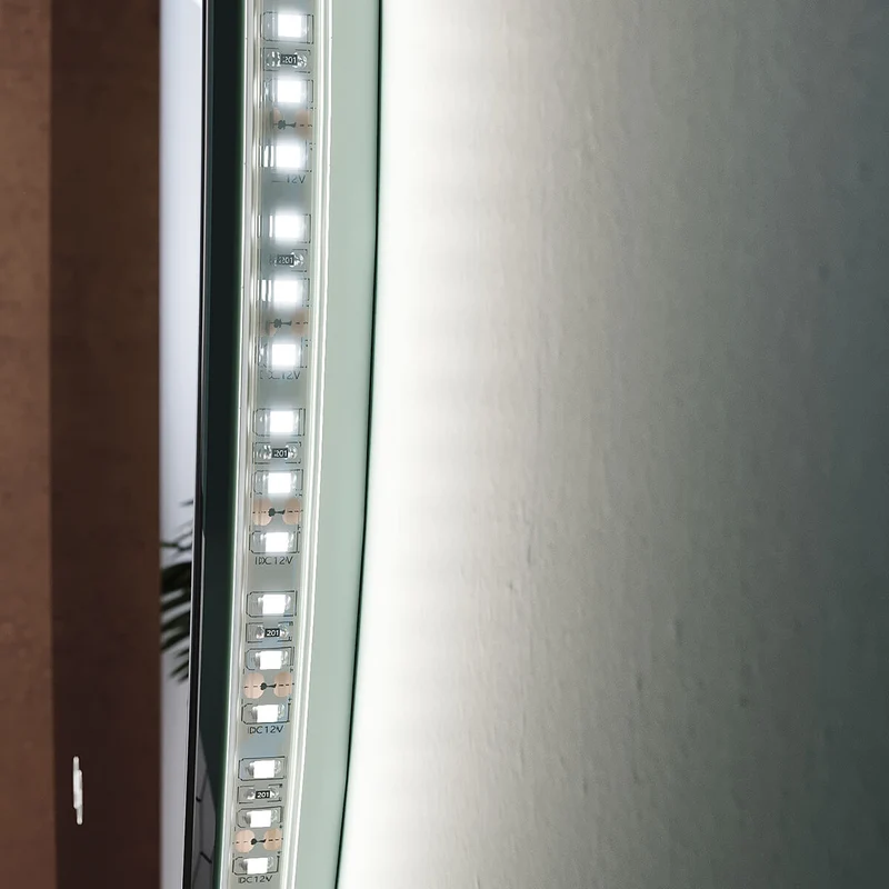 SONNI Badspiegel mit Beleuchtung Rund 3 Lichtfarbe einstellbar Beschlagfrei Runder Wandspiegel mit Touch für Badezimmer Lichtspiegel Warmweißes/Kaltweiße/Neutralweiß