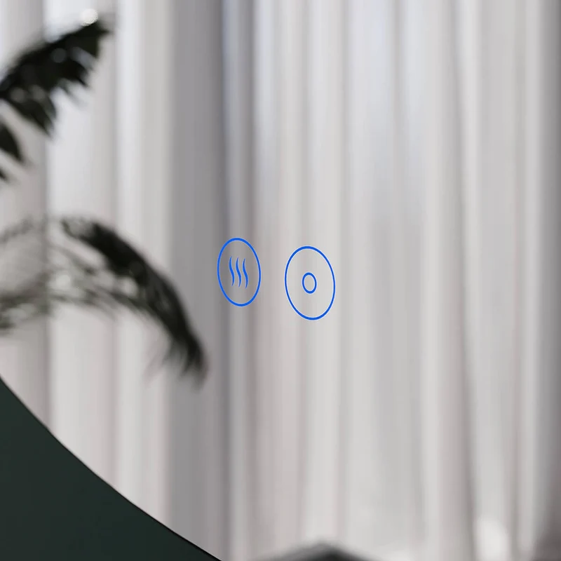 SONNI Badspiegel mit Beleuchtung Rund 3 Lichtfarbe einstellbar Beschlagfrei Runder Wandspiegel mit Touch für Badezimmer Lichtspiegel Warmweißes/Kaltweiße/Neutralweiß