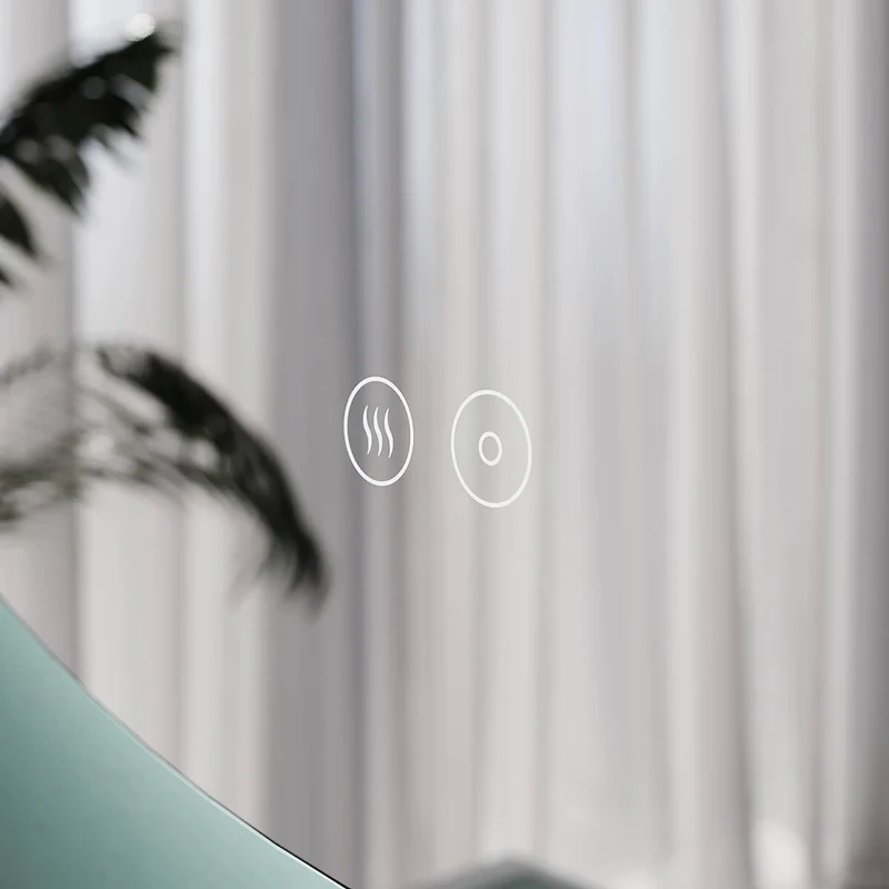 SONNI Badspiegel mit Beleuchtung Rund 3 Lichtfarbe einstellbar Beschlagfrei Runder Wandspiegel mit Touch für Badezimmer Lichtspiegel Warmweißes/Kaltweiße/Neutralweiß