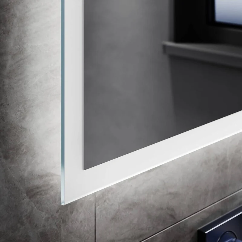 SONNI LED Spiegel Badspiegel mit Beleuchtung, Bluetooth Sound Touchschalter 60 x 50 cm