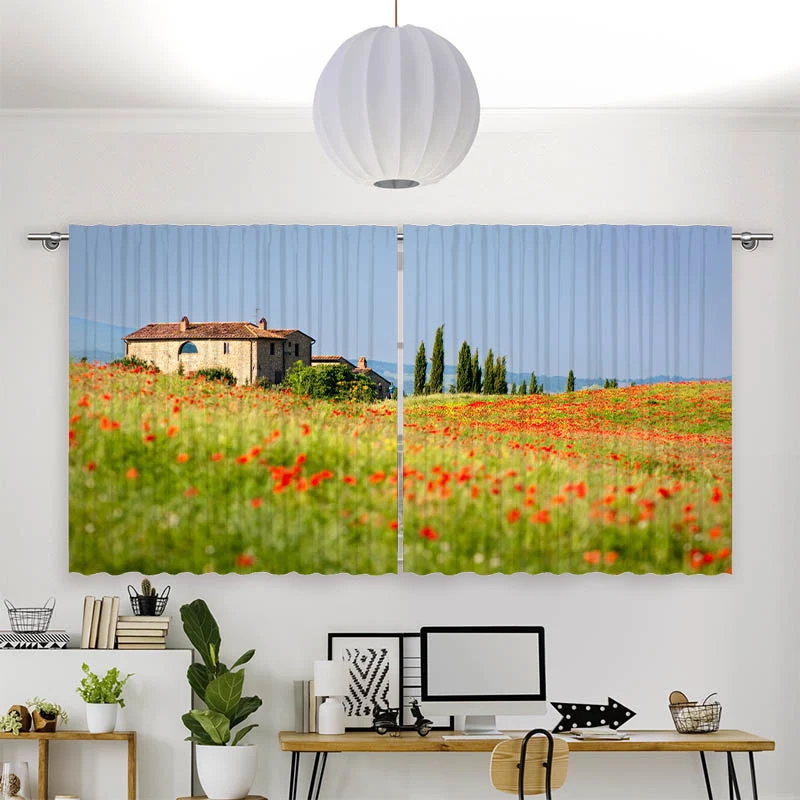 Vorhang Motiv "Toskana Landschaft"