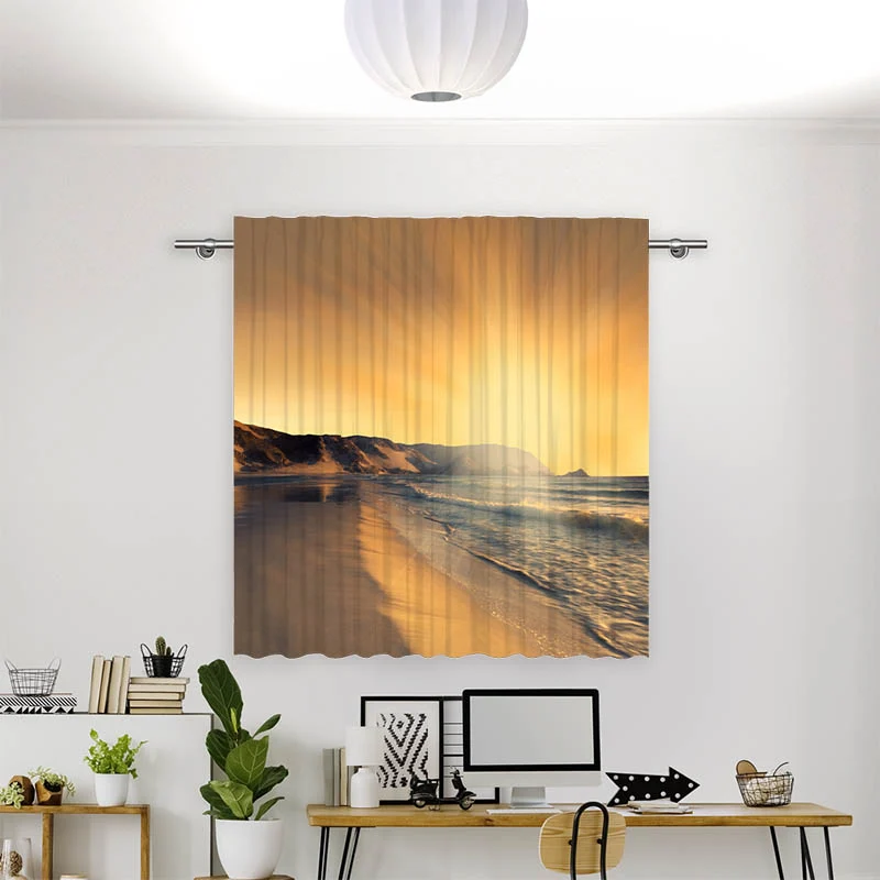 Vorhang Motiv "Sonnenuntergang Strand"