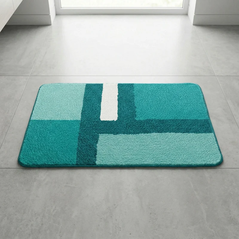 Badteppich ARIANA Türkis 60 x 90 cm