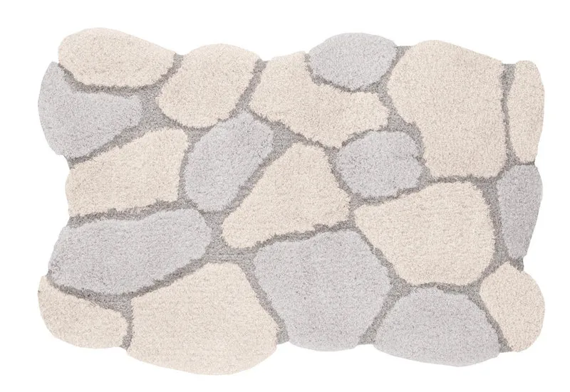 Badteppich BRICK Seidefarben 60 x 90 cm