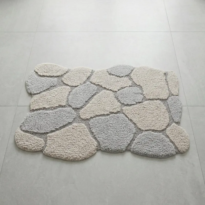 Badteppich BRICK Seidefarben 60 x 90 cm