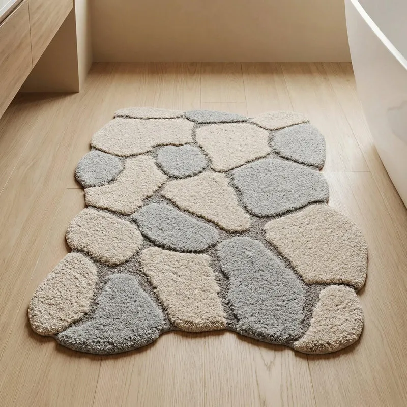 Badteppich BRICK Seidefarben 65 x 115 cm