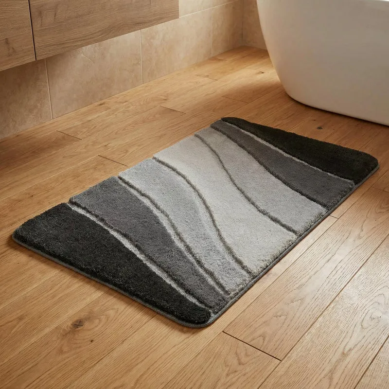 Badteppich OCEAN Schiefer 60 x 100 cm