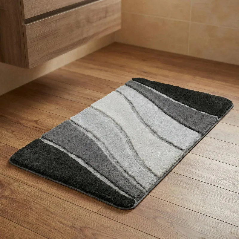 Badteppich OCEAN Schiefer 70 x 120 cm