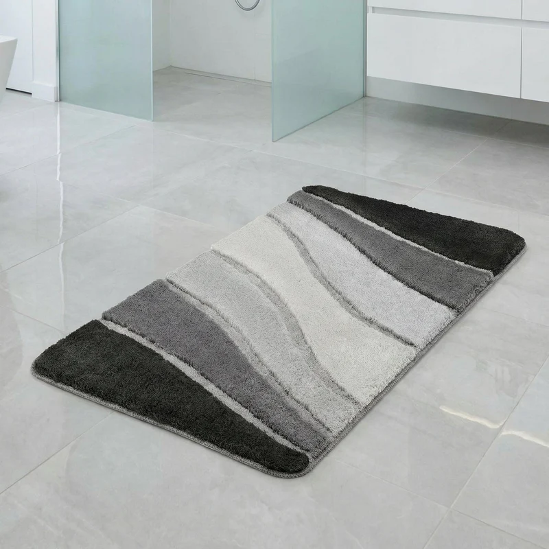 Badteppich OCEAN Schiefer 70 x 120 cm