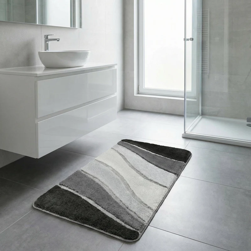 Badteppich OCEAN Schiefer 70 x 120 cm