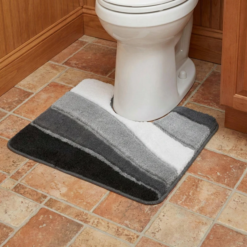 WC-Vorleger OCEAN Schiefer 55 x 50 cm mit Ausschnitt
