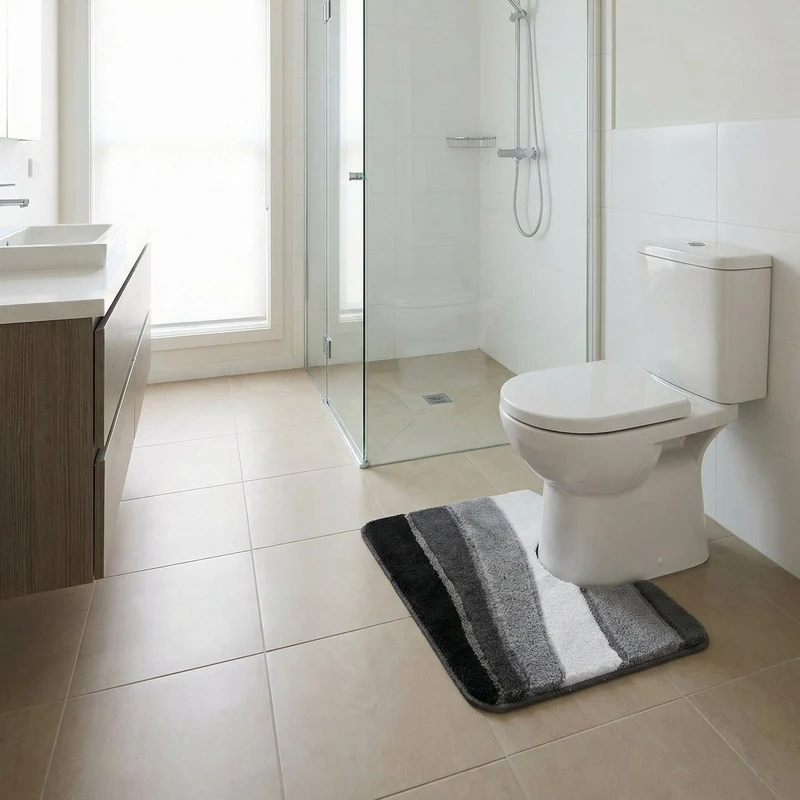 WC-Vorleger OCEAN Schiefer 55 x 50 cm mit Ausschnitt