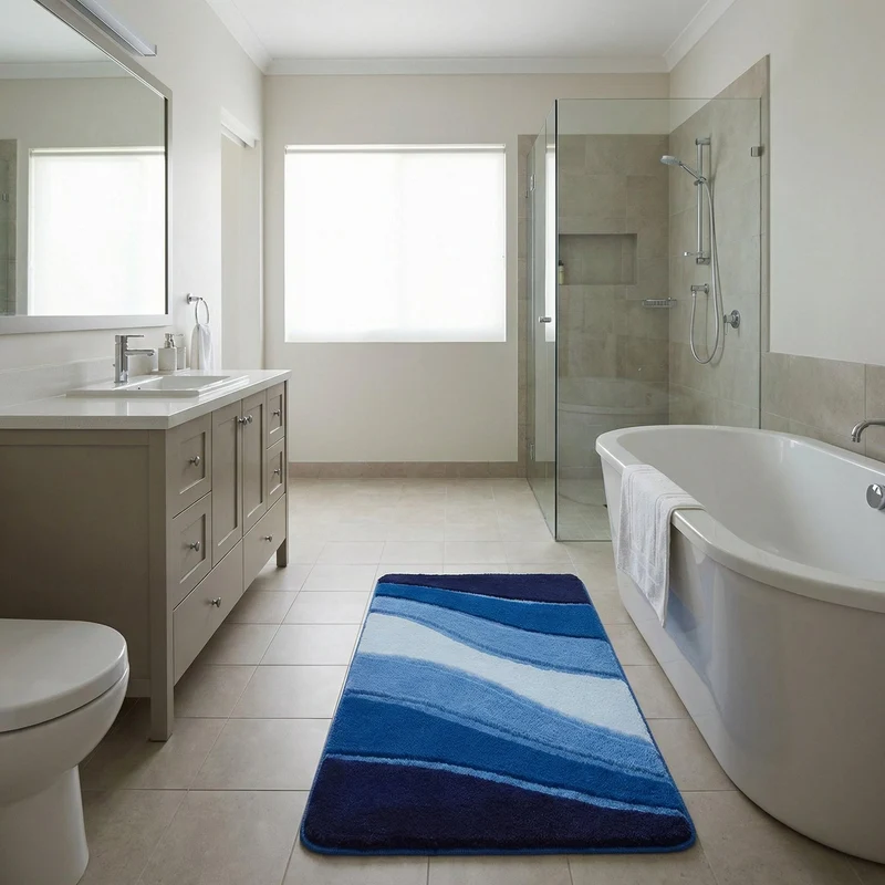 Badteppich OCEAN Royalblau 80 x 150 cm