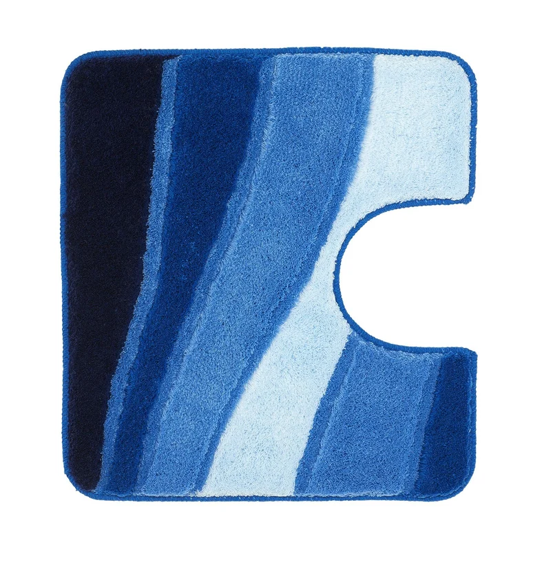 WC-Vorleger OCEAN Royalblau 55 x 50 cm mit Ausschnitt
