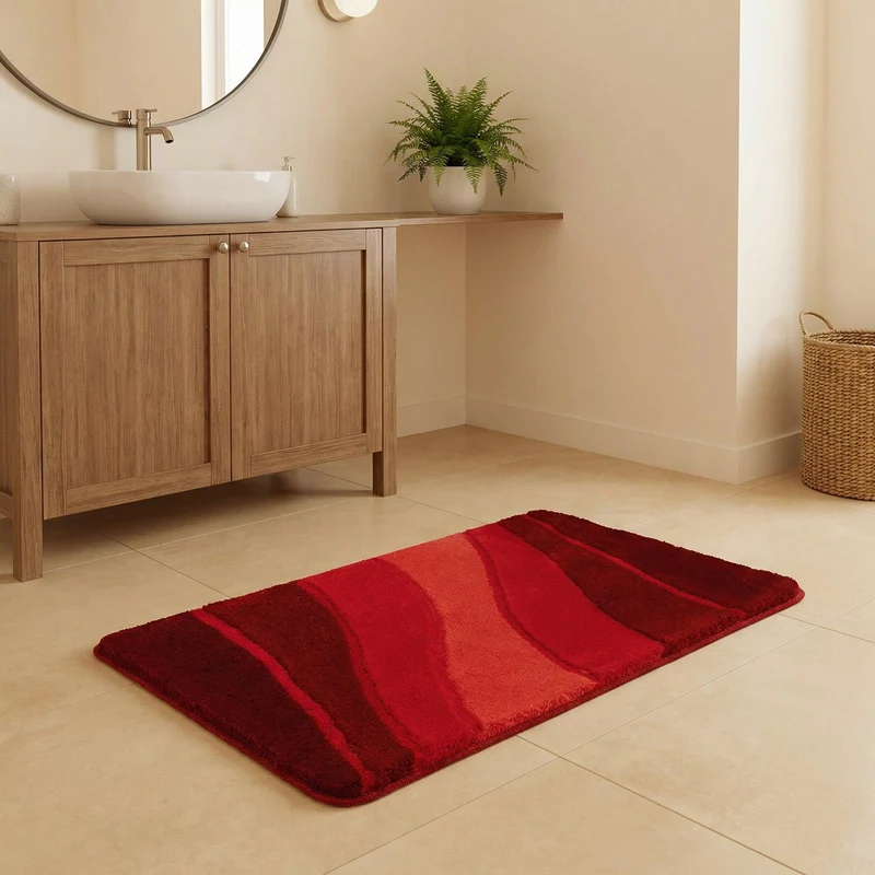 Badteppich OCEAN Granat 70 x 120 cm