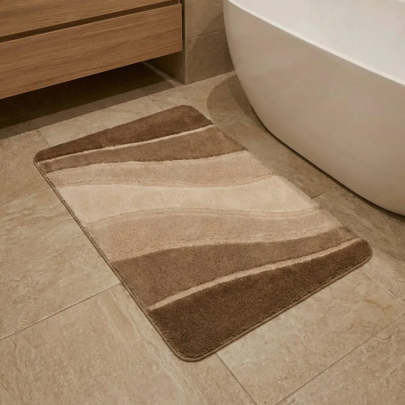 Badteppich OCEAN Taupe 70 x 120 cm