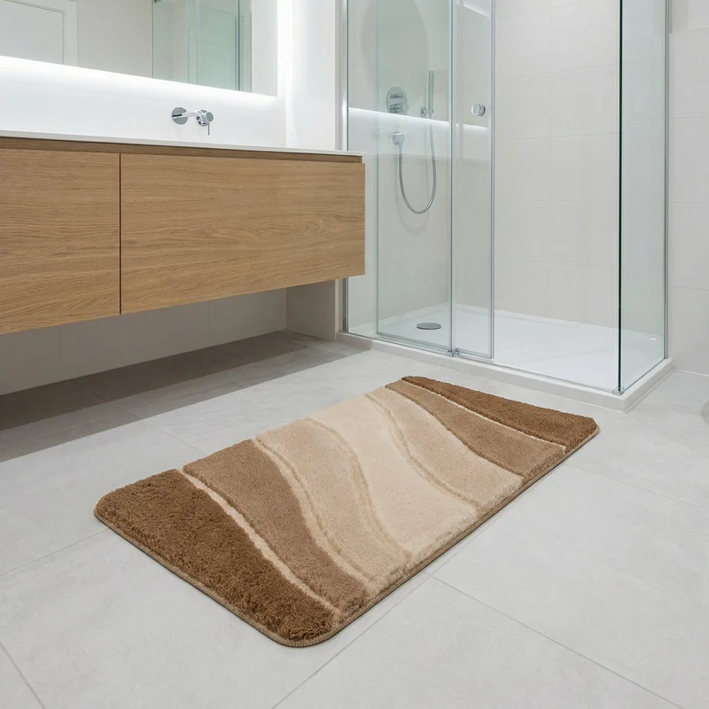 Badteppich OCEAN Taupe 70 x 120 cm
