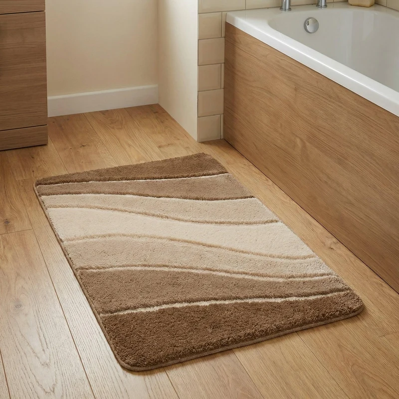 Badteppich OCEAN Taupe 70 x 120 cm