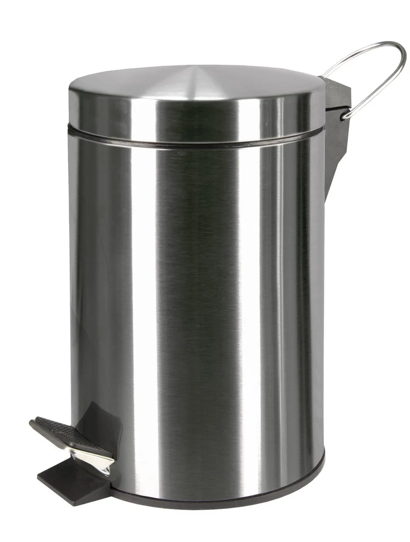 Kosmetikeimer Chromfarbig 3 Liter