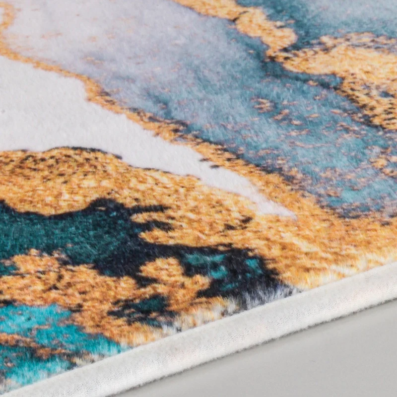 Badteppich TEAL Petrol 60 x 90 cm