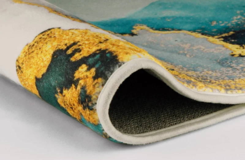 Badteppich TEAL Petrol 60 x 90 cm