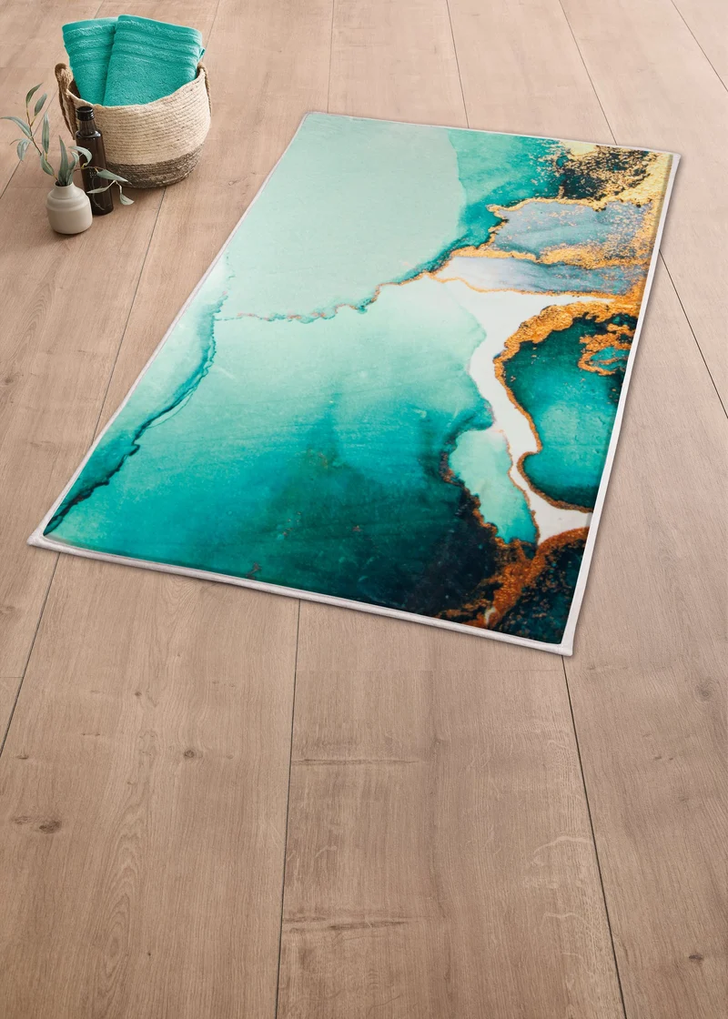 Badteppich TEAL Petrol 60 x 90 cm