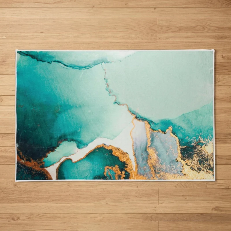 Badteppich TEAL Petrol 70 x 120 cm