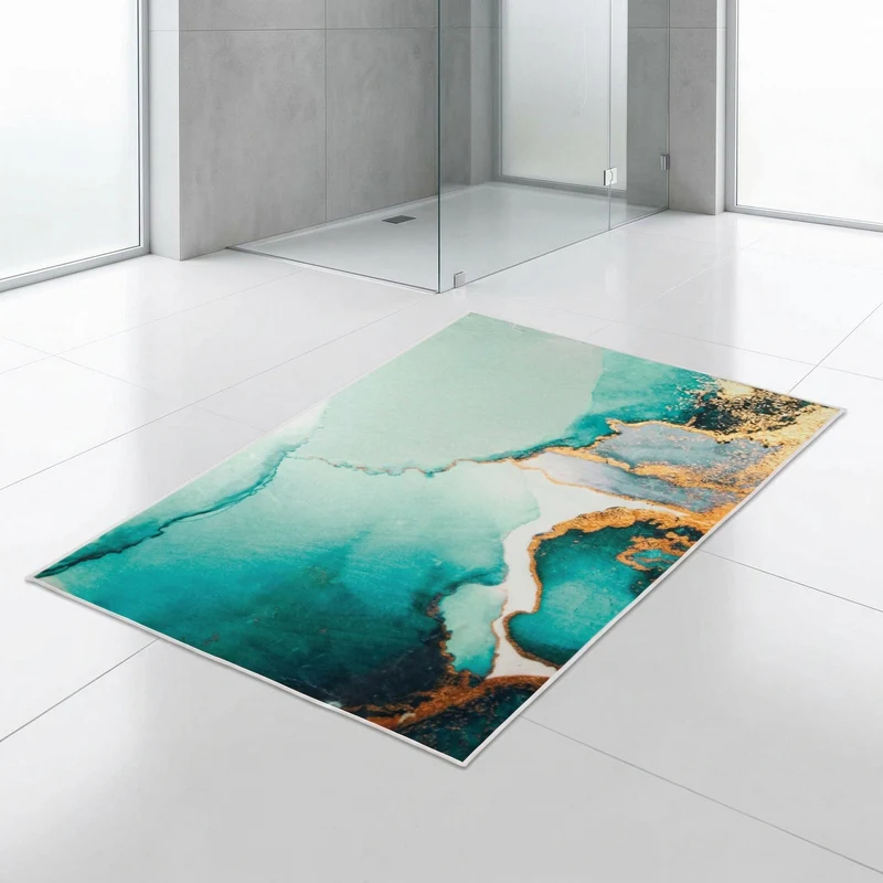 Badteppich TEAL Petrol 70 x 120 cm