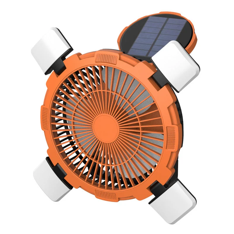 Bærbar solenergidrevet kjøleventilator Luvikno
