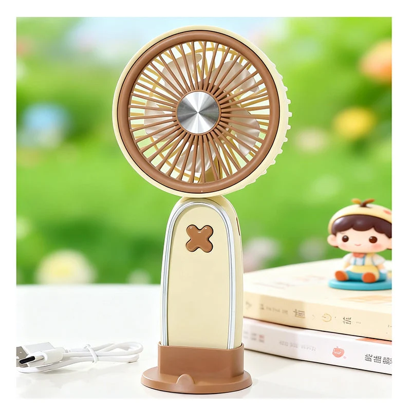 Dame bærbar USB vifte med roterbart hode og ladefunksjon Luvikno