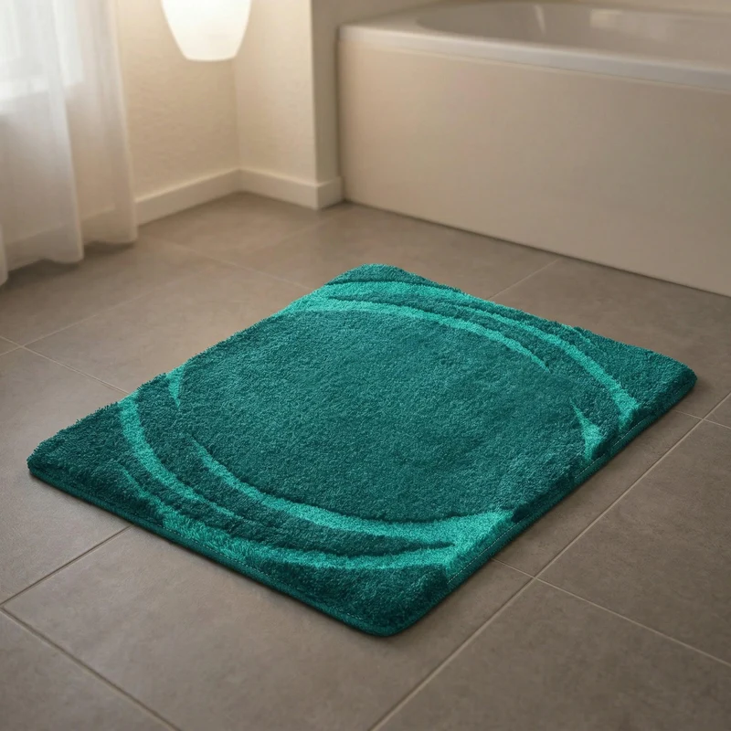 Badteppich MYSTIC Petrol 55 x 65 cm