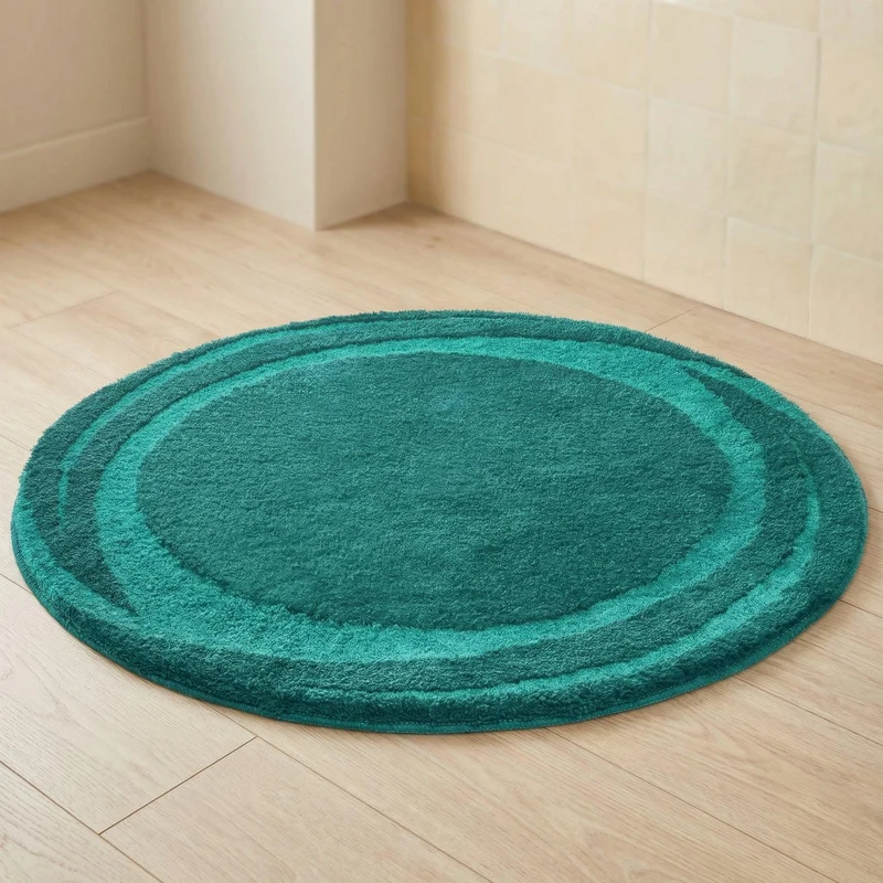 Badteppich MYSTIC Petrol 100 cm rund