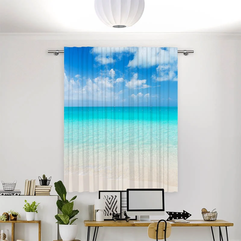 Vorhang Motiv "Meer Blauer Himmel"