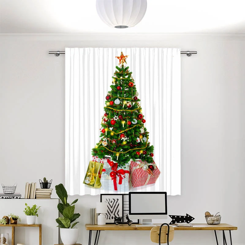Vorhang Motiv "Weihnachtsbaum"