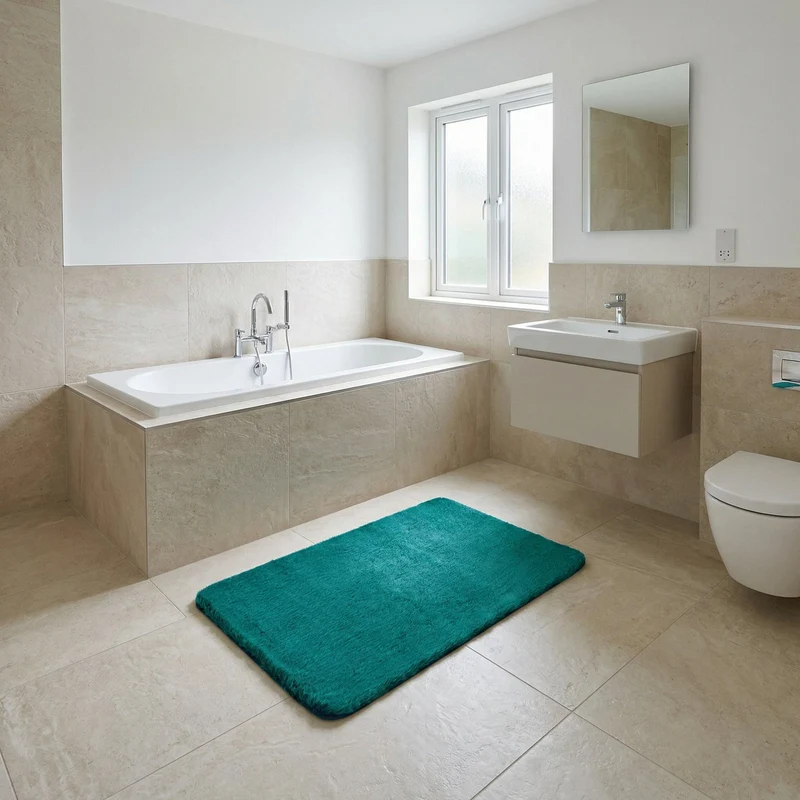 Badteppich CONY Petrol 70 x 120 cm