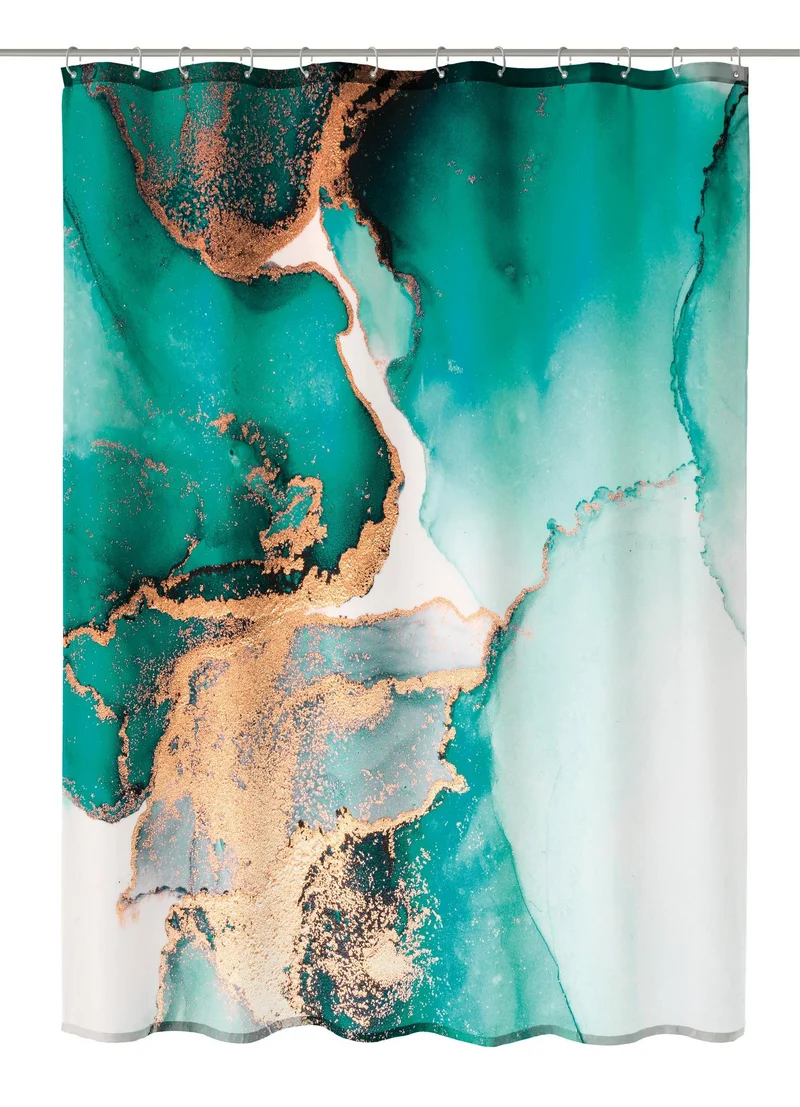 Duschvorhang Textil TEAL Petrol 180 x 200 cm