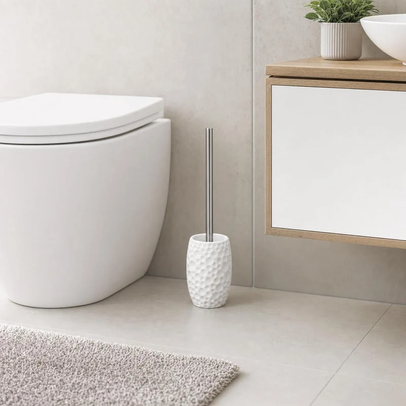 WC-Bürsten-Halter MOON Weiß