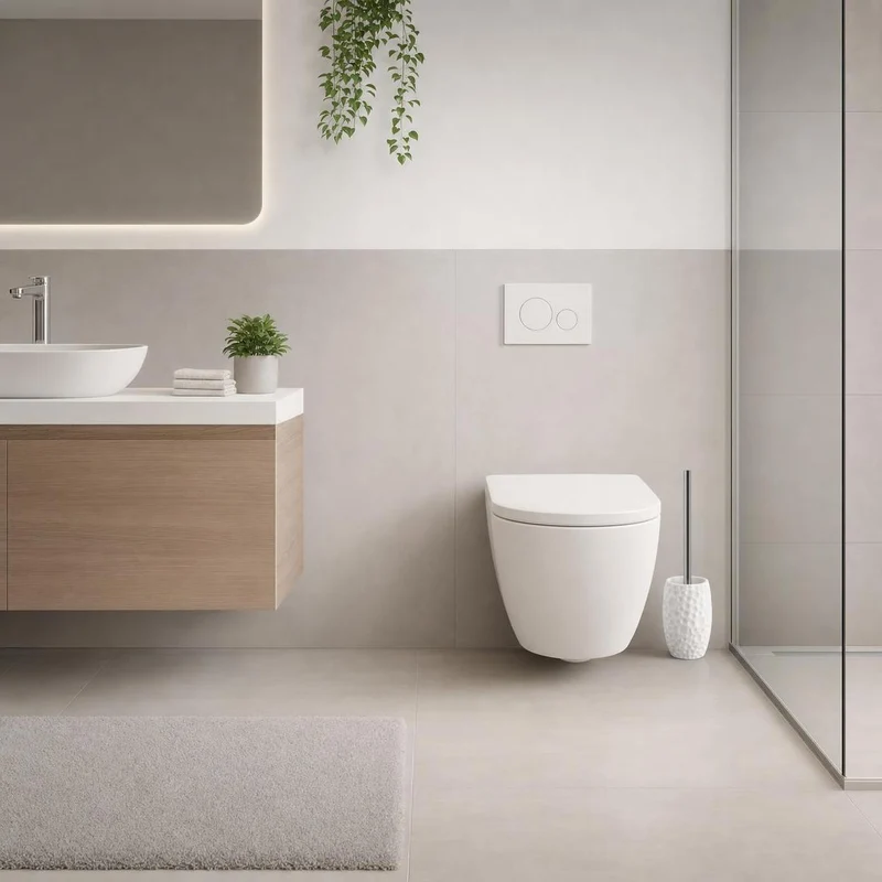 WC-Bürsten-Halter MOON Weiß