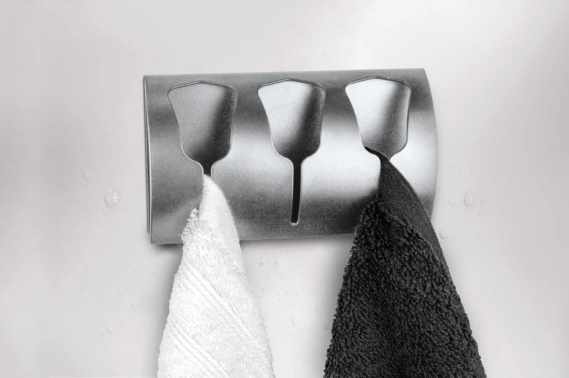 Handtuchhaken TRIPLE TULIP HOOKS Chromfarben