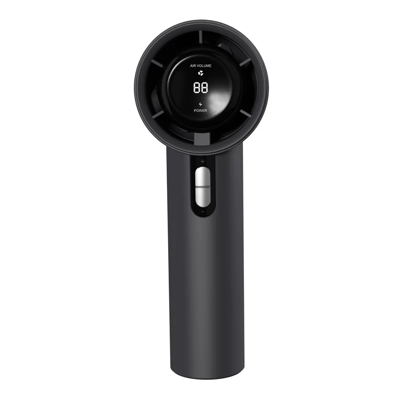Kjøling Multi-Hastighet Stille Bærbar Oppladbar Håndholdt og Skrivebord Vifte med LED Batteri Display Luvikno