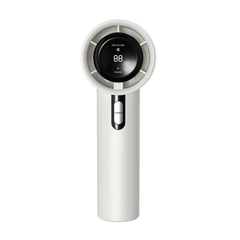Kjøling Multi-Hastighet Stille Bærbar Oppladbar Håndholdt og Skrivebord Vifte med LED Batteri Display Luvikno