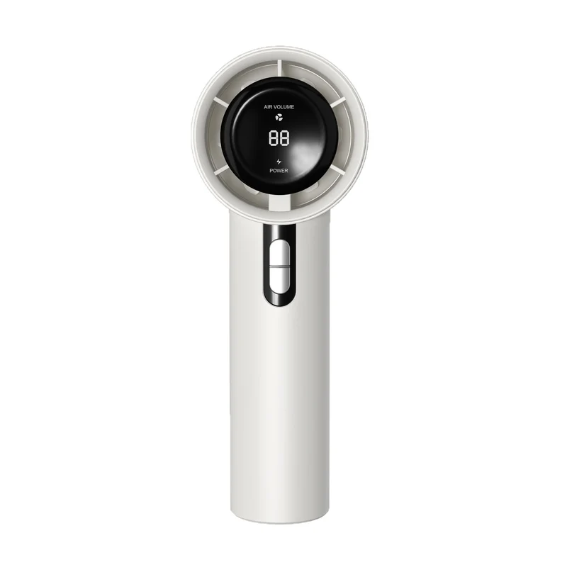Kjøling Multi-Hastighet Stille Bærbar Oppladbar Håndholdt og Skrivebord Vifte med LED Batteri Display Luvikno