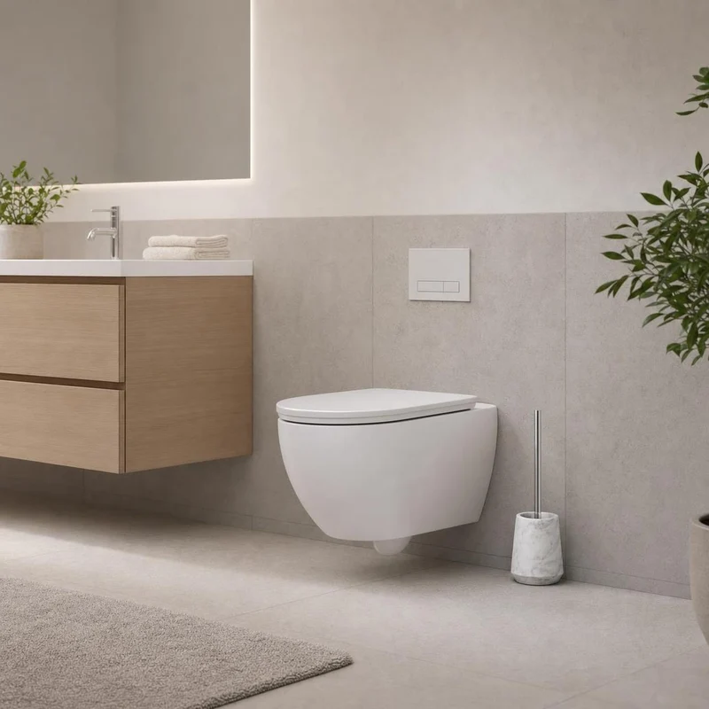 WC-Bürsten-Halter CARRARA Weiß