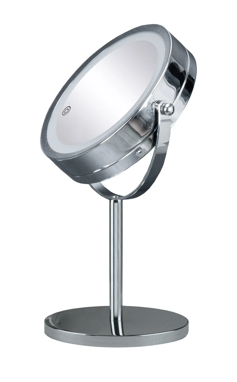 LED-Kosmetikspiegel RECHARGE MIRROR Silberfarben
