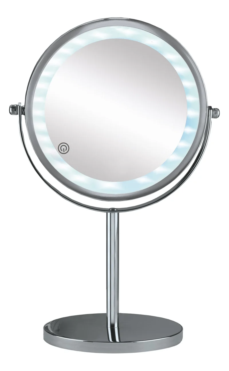 LED-Kosmetikspiegel RECHARGE MIRROR Silberfarben