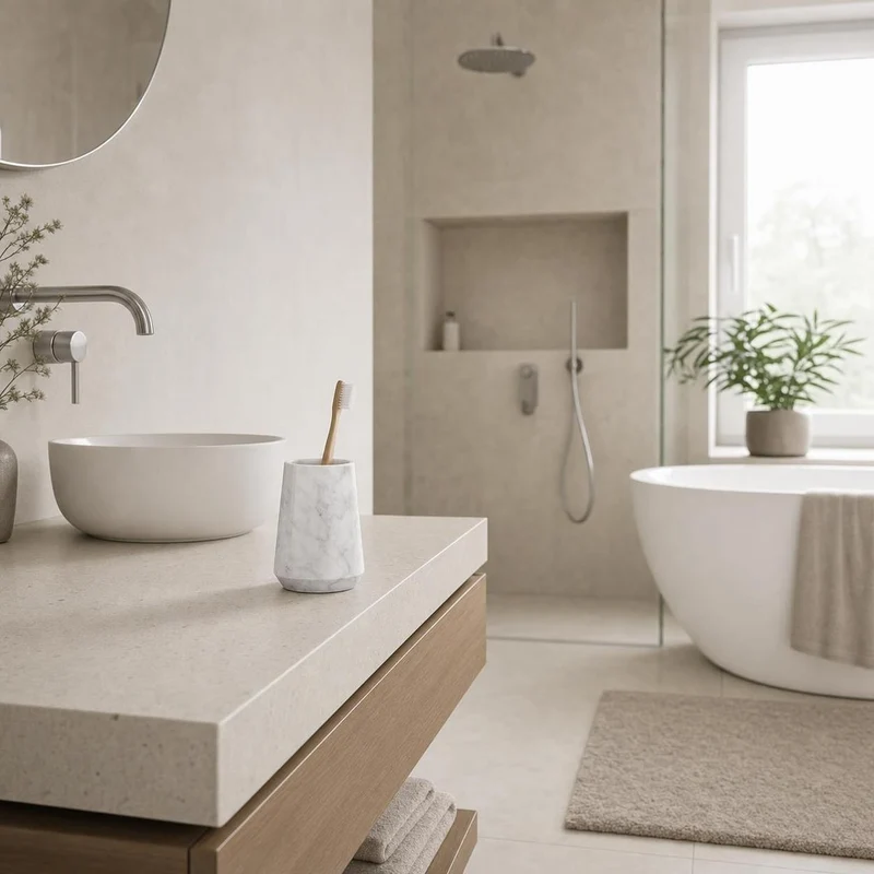 Zahnputzbecher CARRARA Weiß