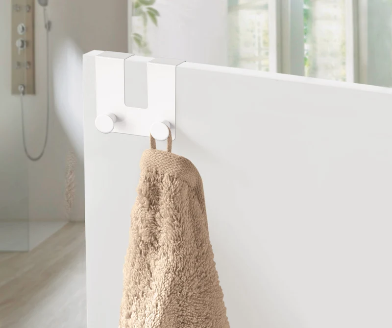 Handtuchhaken TWIN DOOR HOOKS Weiß