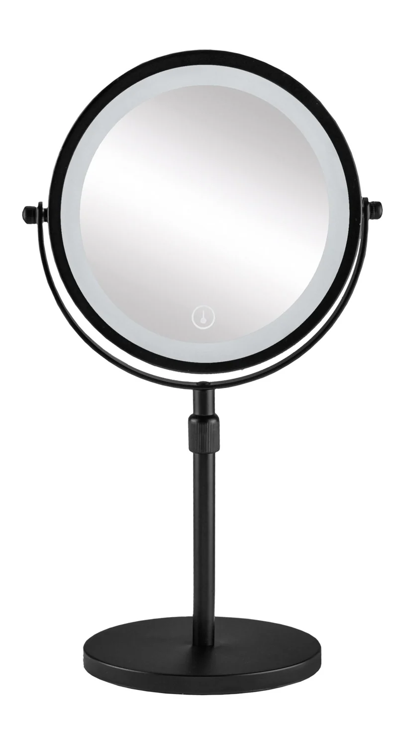 LED-Kosmetikspiegel LEVEL MIRROR Schwarz