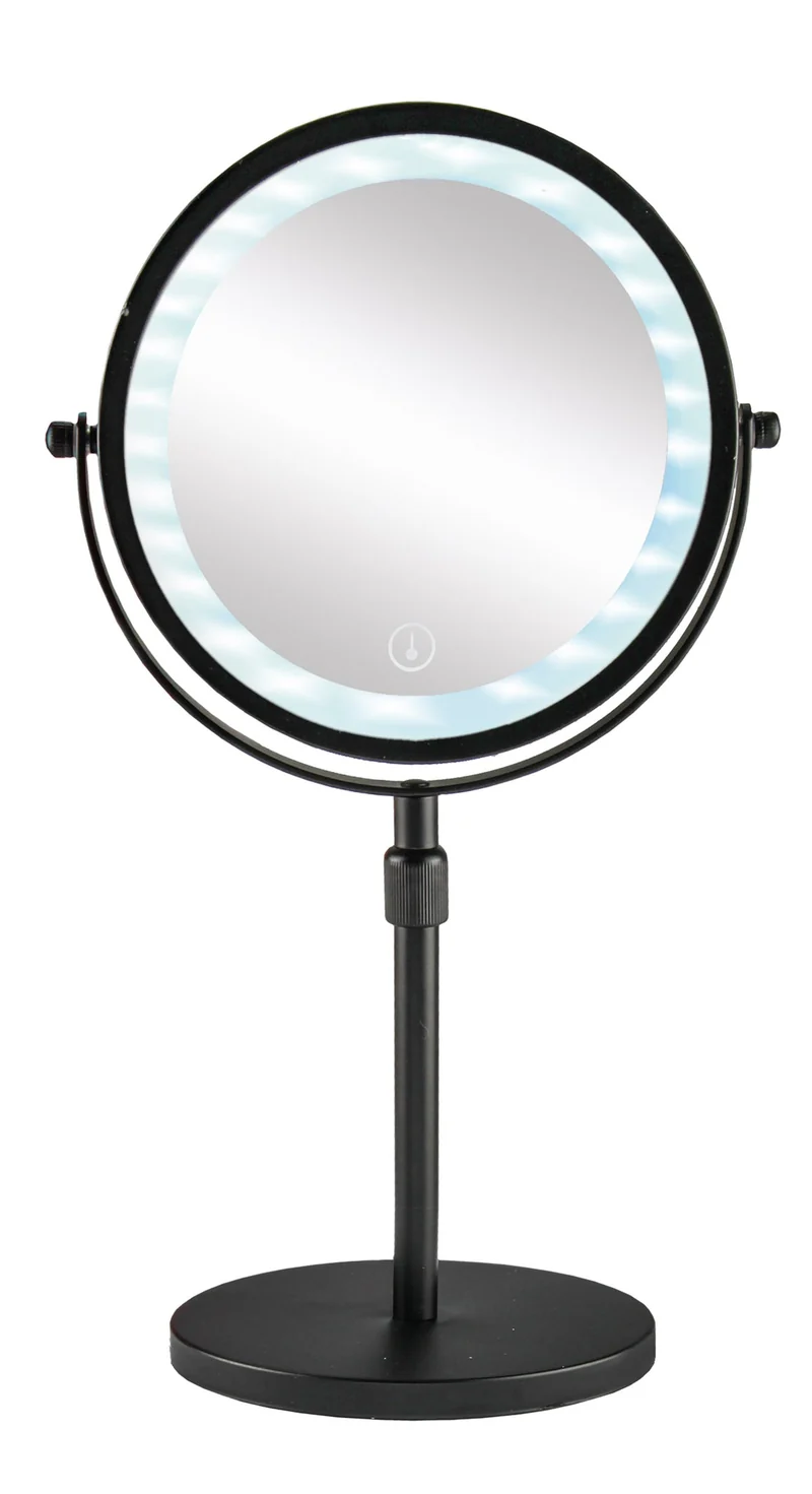 LED-Kosmetikspiegel LEVEL MIRROR Schwarz